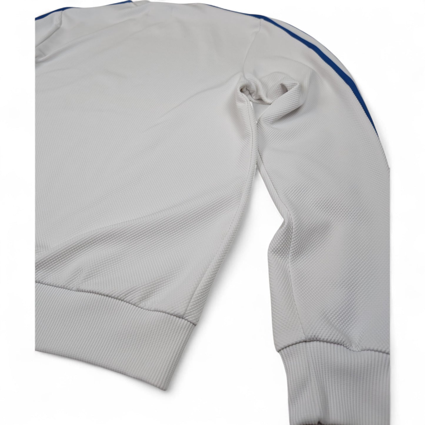 Retro Adidas Sweatshirt mit Blauen Adidas Stripes S