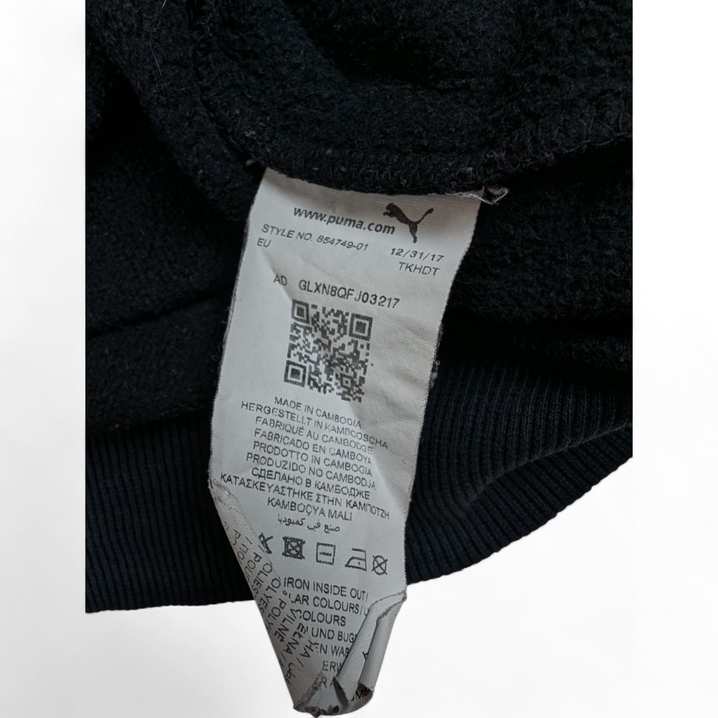 Puma Basic Sweatshirt Schwarz M
