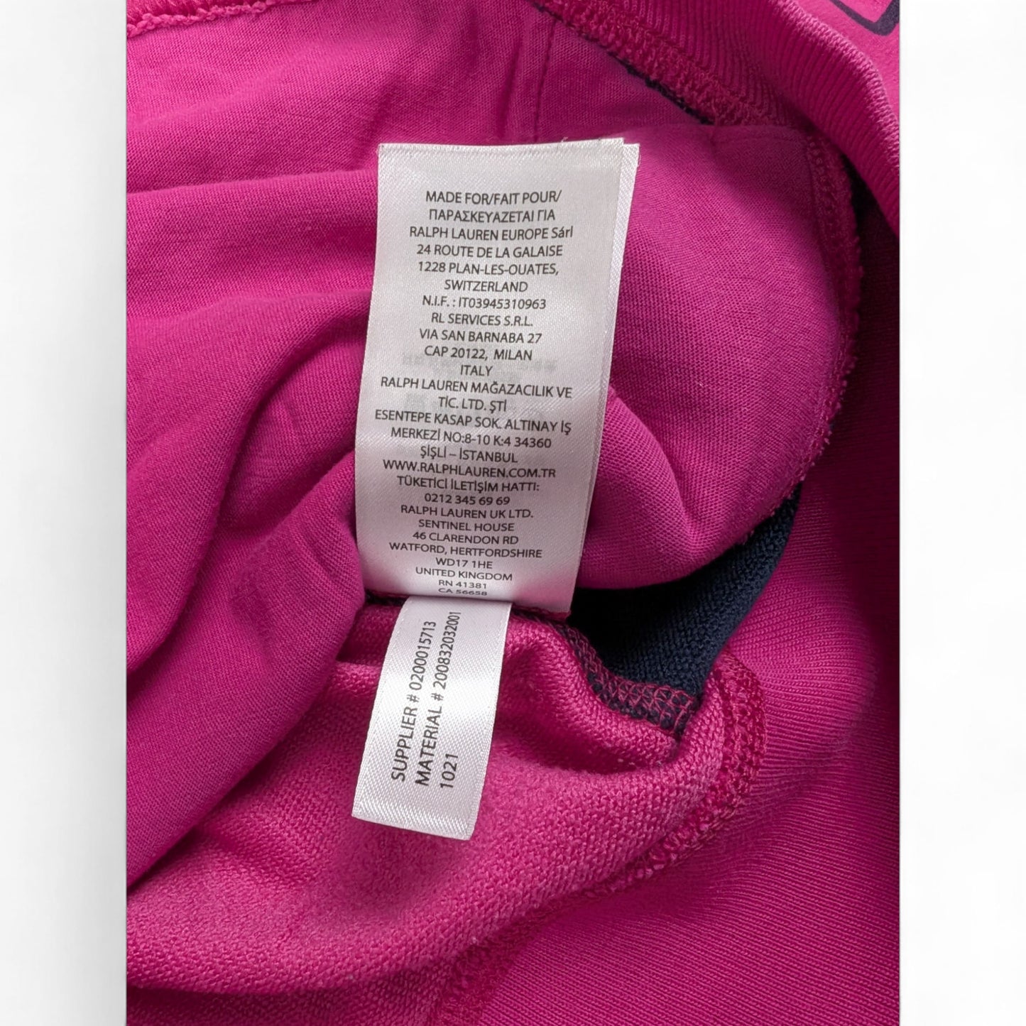 Retro Ralph Lauren Trainingsjacke Lila Rosa S