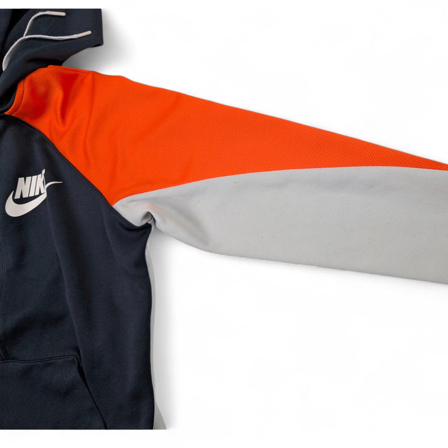 Retro Nike Zipper Überzieher Orange Blau
