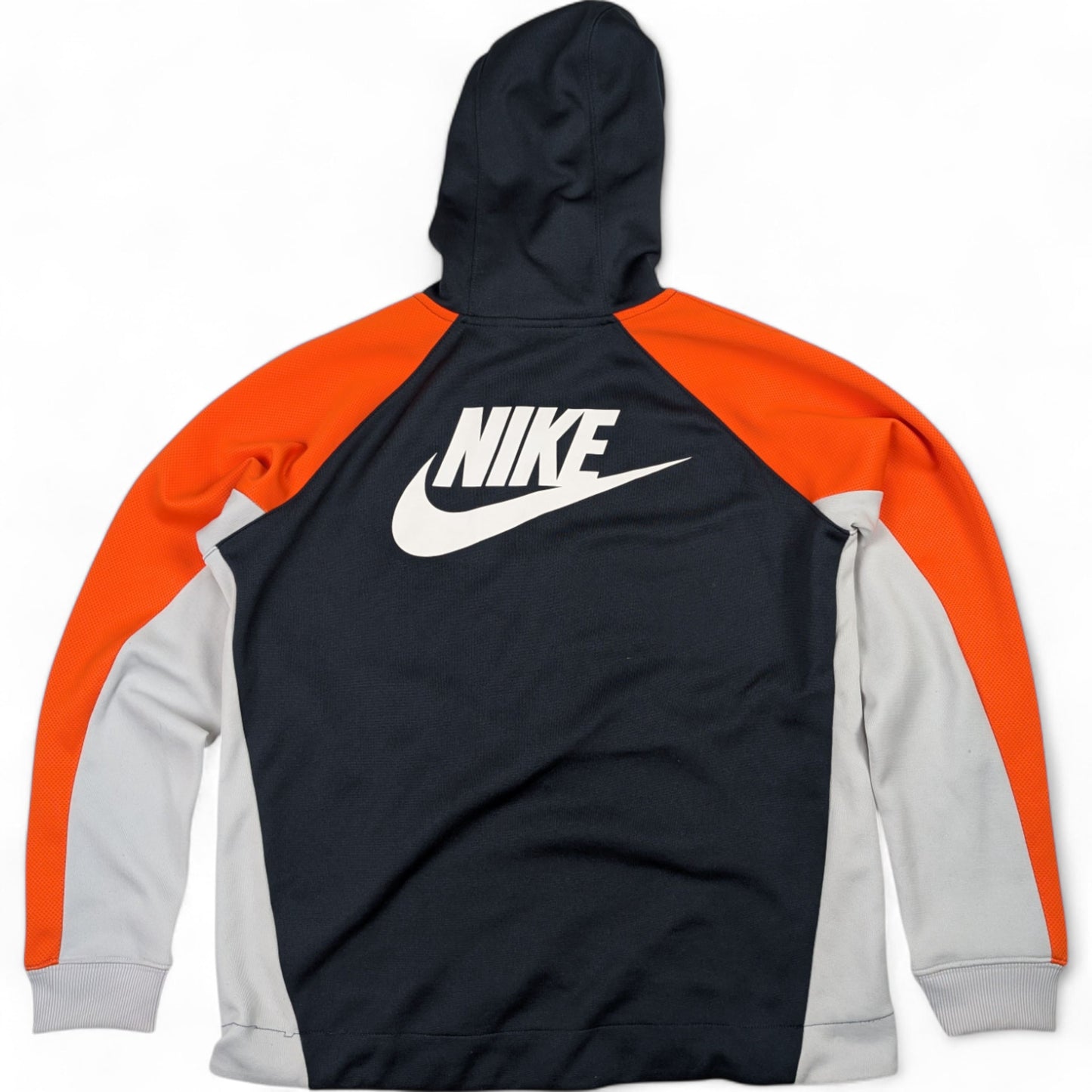 Retro Nike Zipper Überzieher Orange Blau