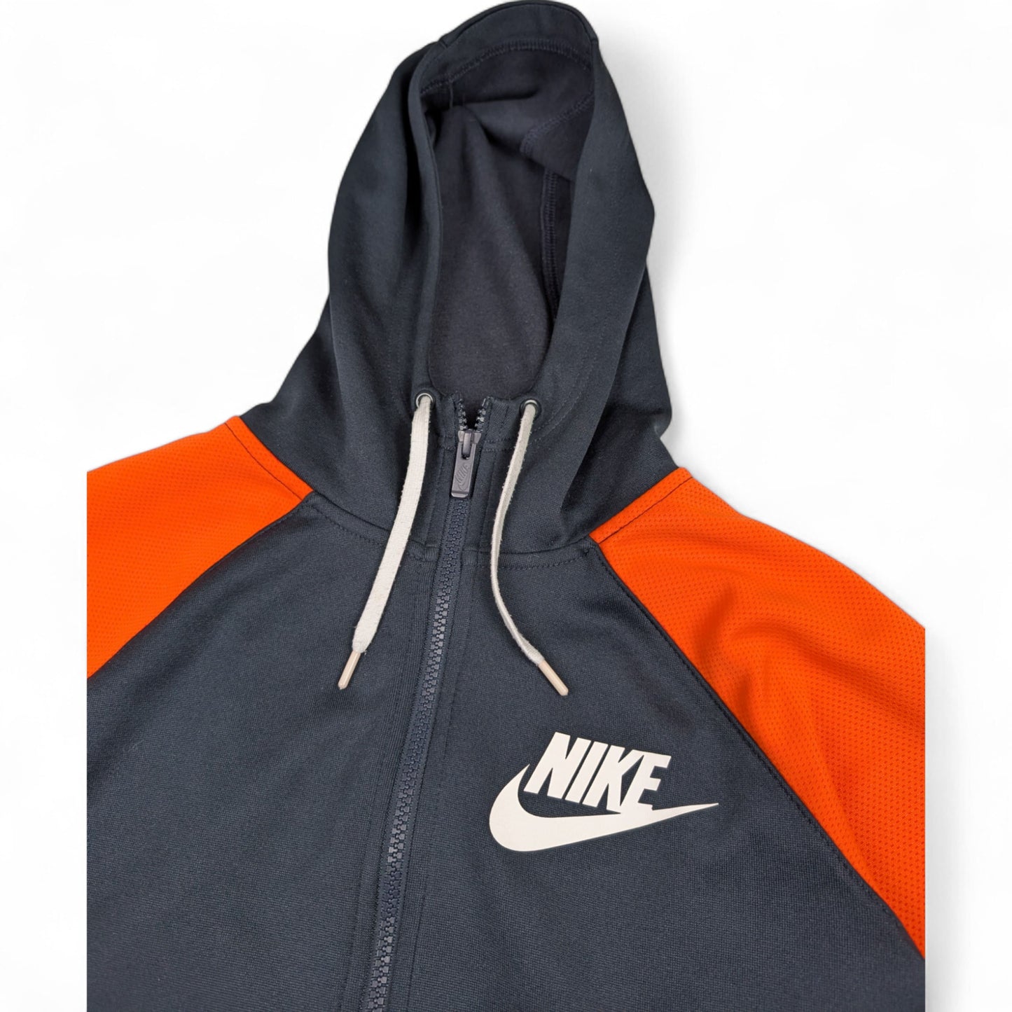 Retro Nike Zipper Überzieher Orange Blau