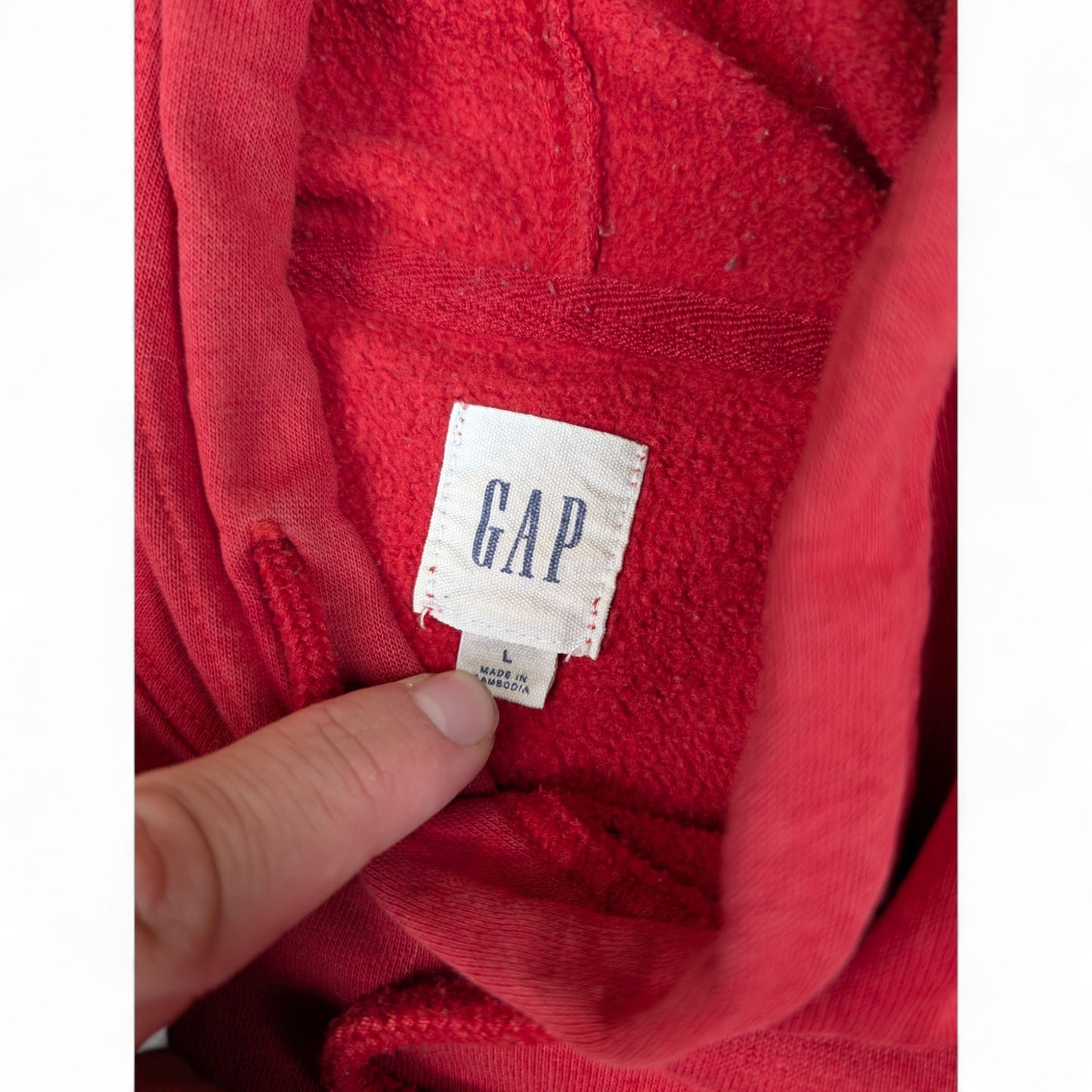 GAP Vintage Hoodie Rot S
