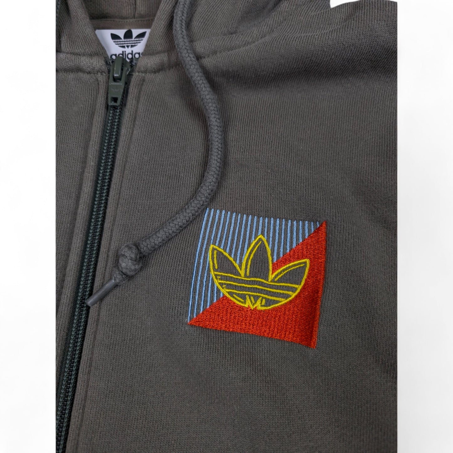 Adidas Vintage Zipper dunkel Grün S