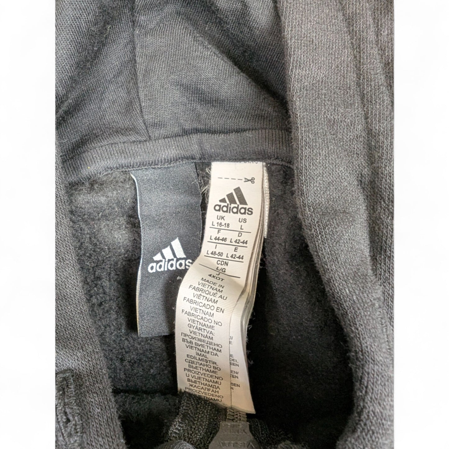 Adidas Vintage Zipper Schwarz L