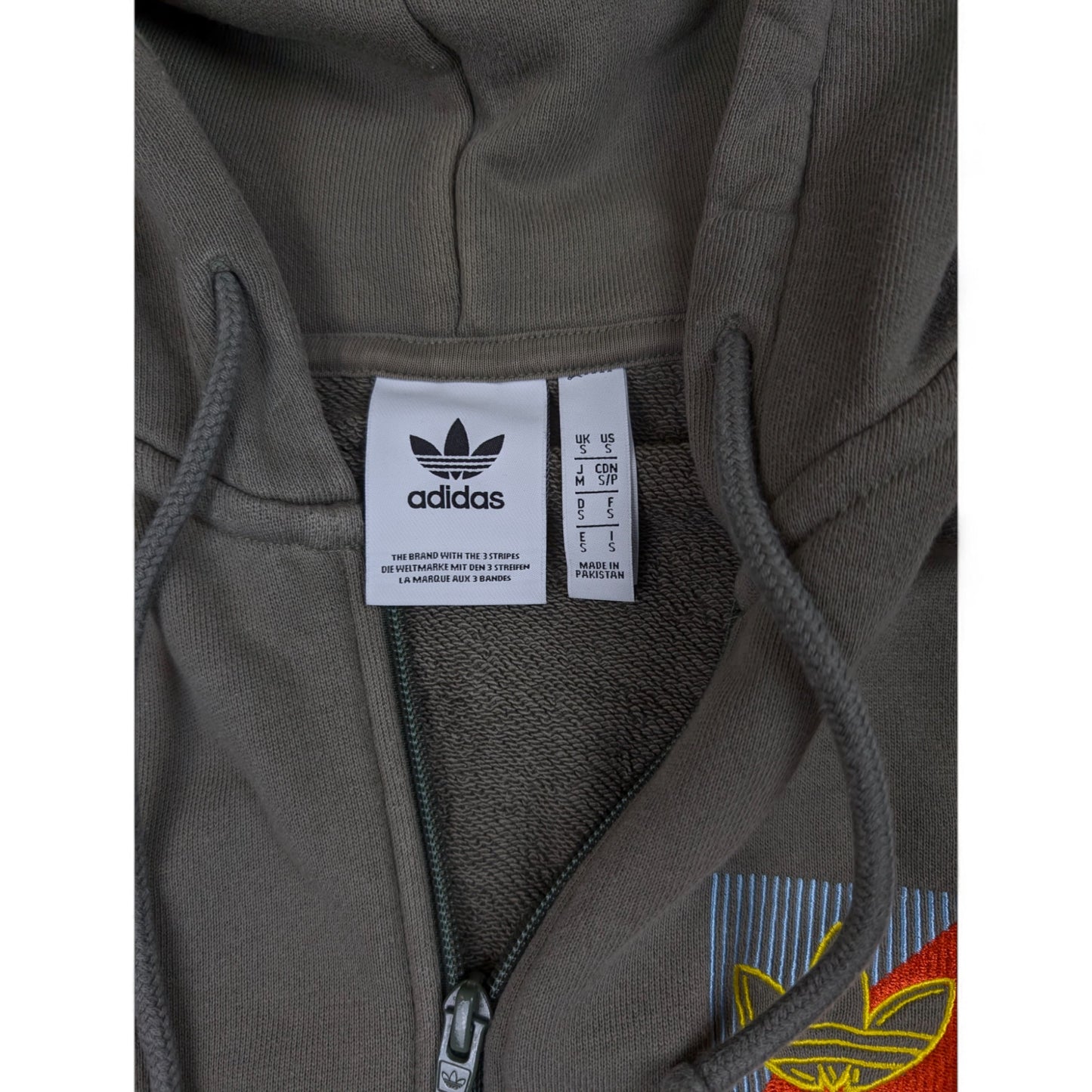 Adidas Vintage Zipper dunkel Grün S