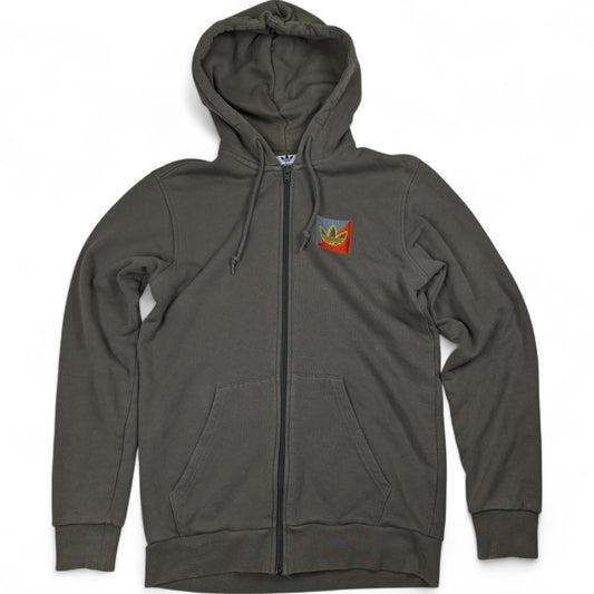 Adidas Vintage Zipper dunkel Grün S